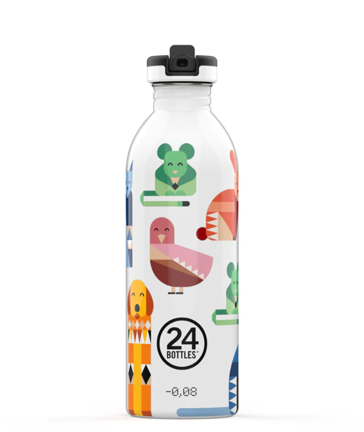 [24B-001677] 24 bottles | Bouteille en Inox Urban 500ml - Best Friends colored sport Lid