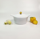 Cookut | Cocotte écologique en céramique 24 cm - Blanche