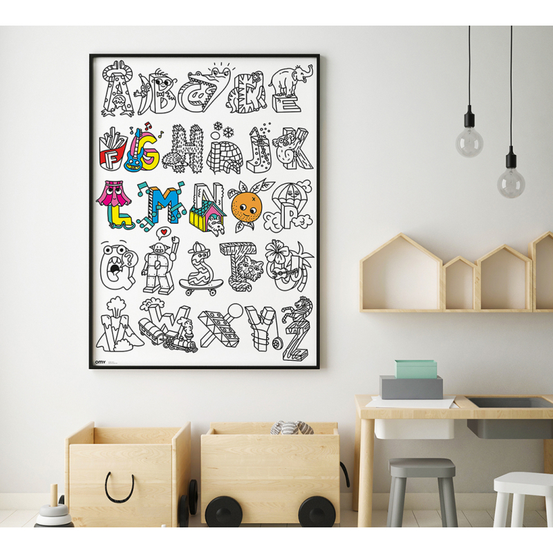 Omy | Poster à colorier - ABC