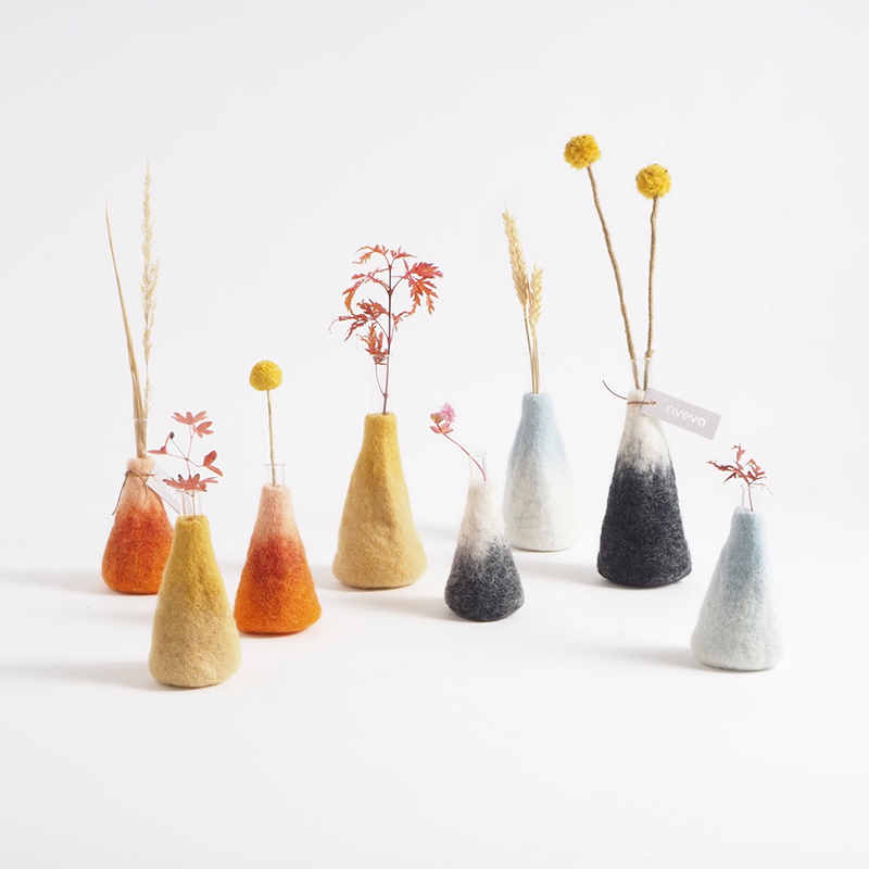 Aveva Design | Vase en laine - L - Pink Woods