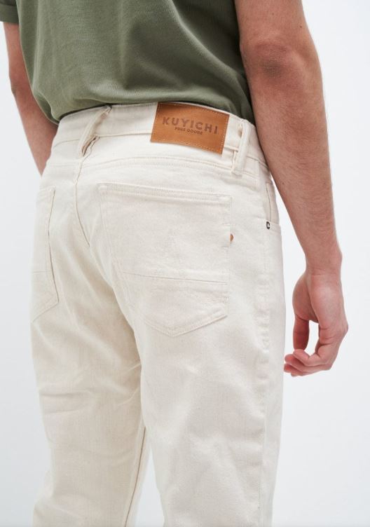 Kuyichi | Jean Jim Tapered Undyed - Off White