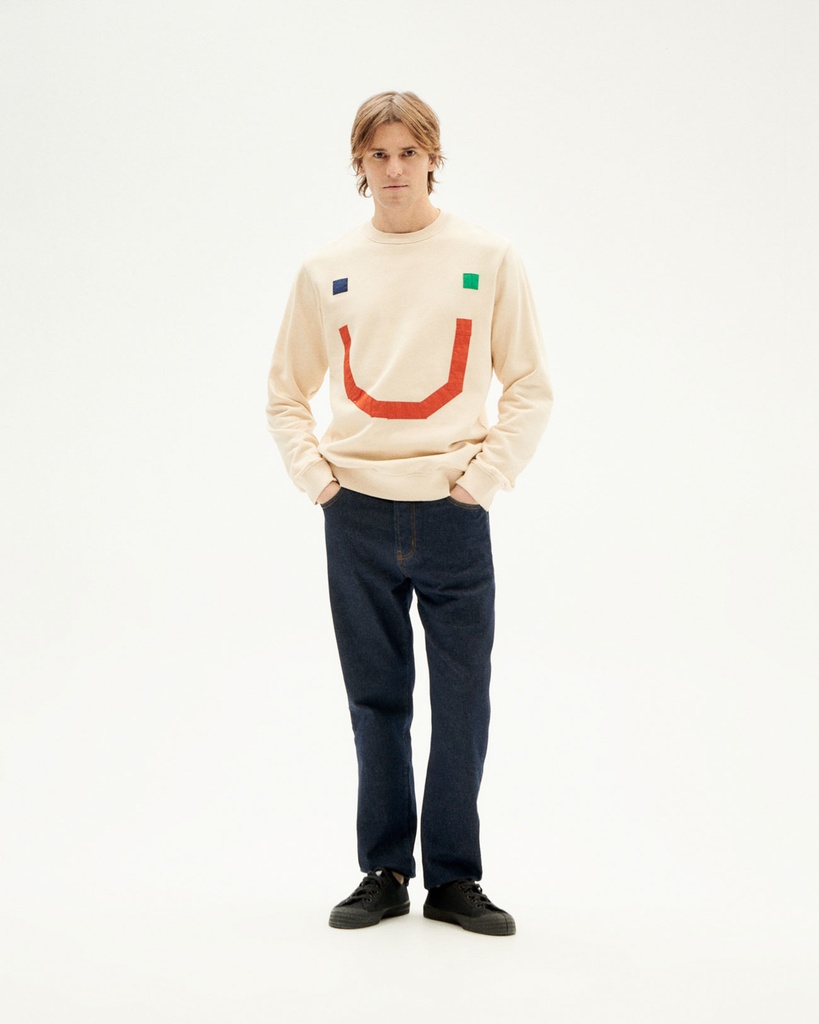Thinking Mu | Sweatshirt Face Enki - Ivory