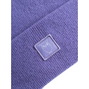 Knowledge Cotton Apparel | Double layer wool beanie - GOTS - Violet Tulip