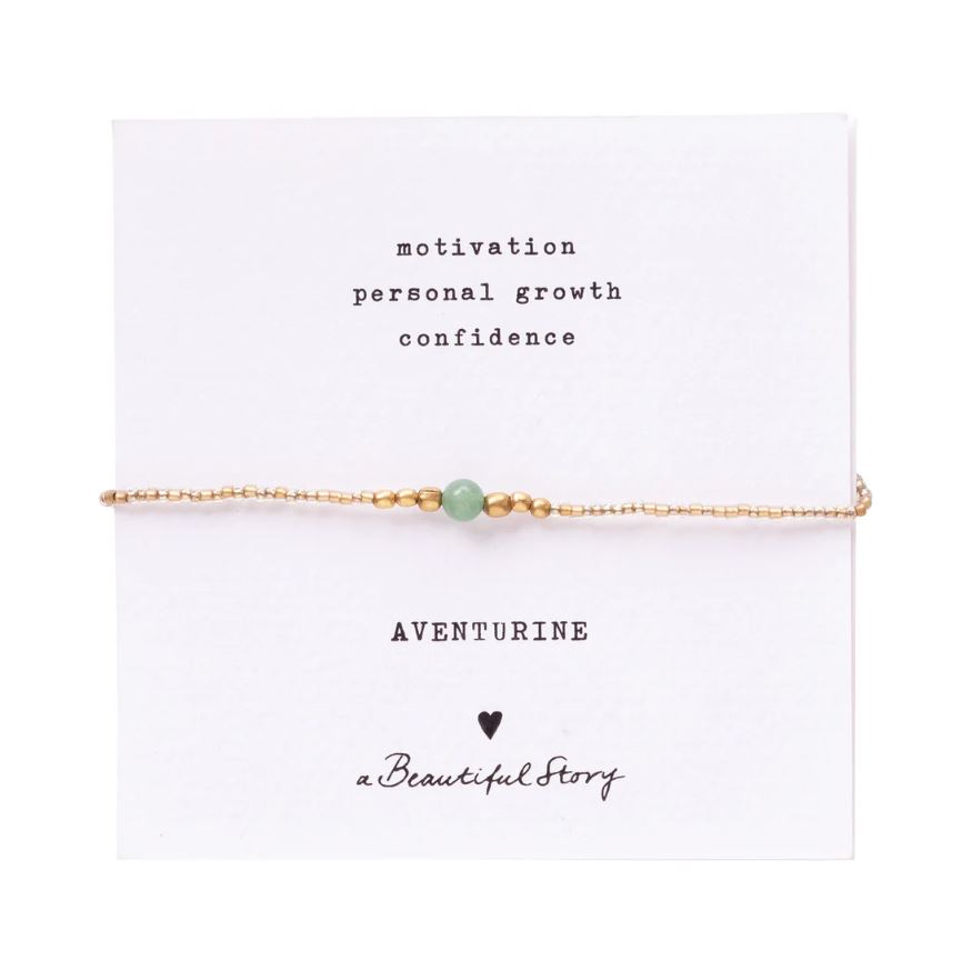 A Beautiful Story | Bracelet Iris Aventurine gold