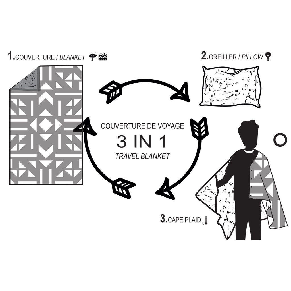 Alaskan Maker | Trousse de Toilette Trapper - Charbon