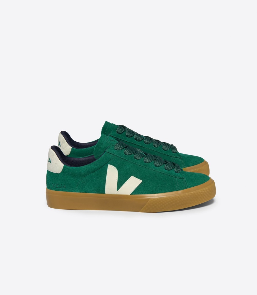 Baskets Veja | Campo Chromefree Extra White Emeraude Black - Homme