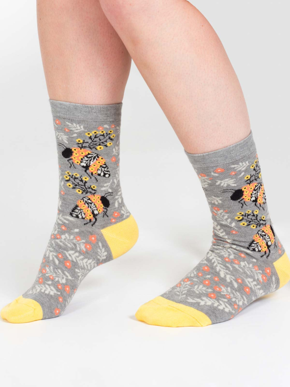 Chaussettes en bambou Homme - Robot Bleues - Thought