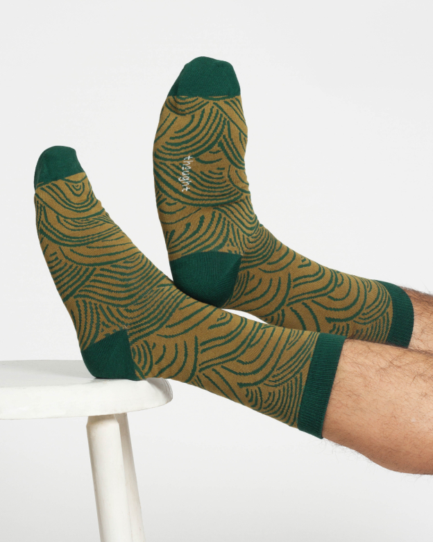 Chaussettes en bambou Homme - Robot Bleues - Thought