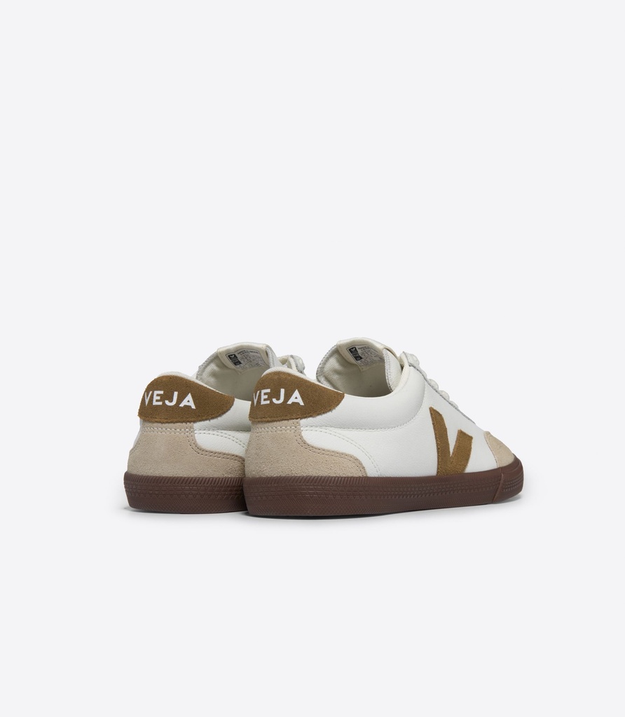 Veja | Baskets Volley Leather White Tent Bark - Homme