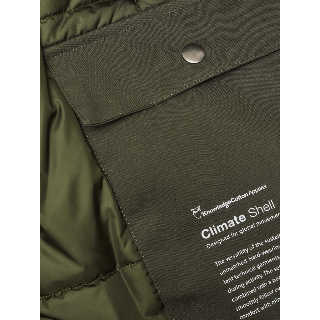 Knowledge Cotton Apparel | Manteau Climate Shell - Forrest Night