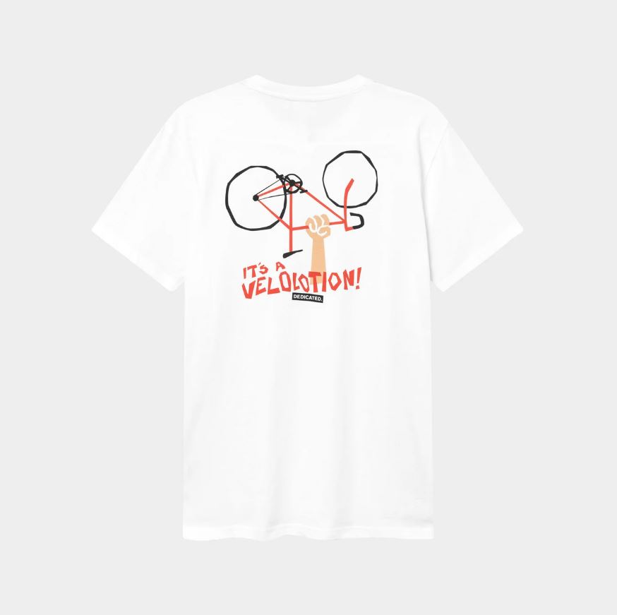 DEDICATED | T-shirt Stockholm Velolotion - White