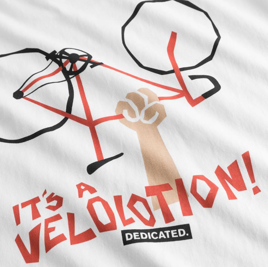 DEDICATED | T-shirt Stockholm Velolotion - White