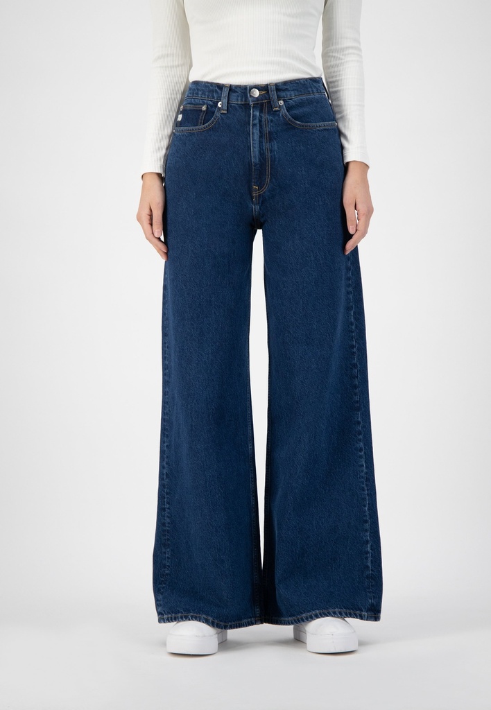 Mud Jeans | Jean Femme Wyde Sara - Stone Indigo