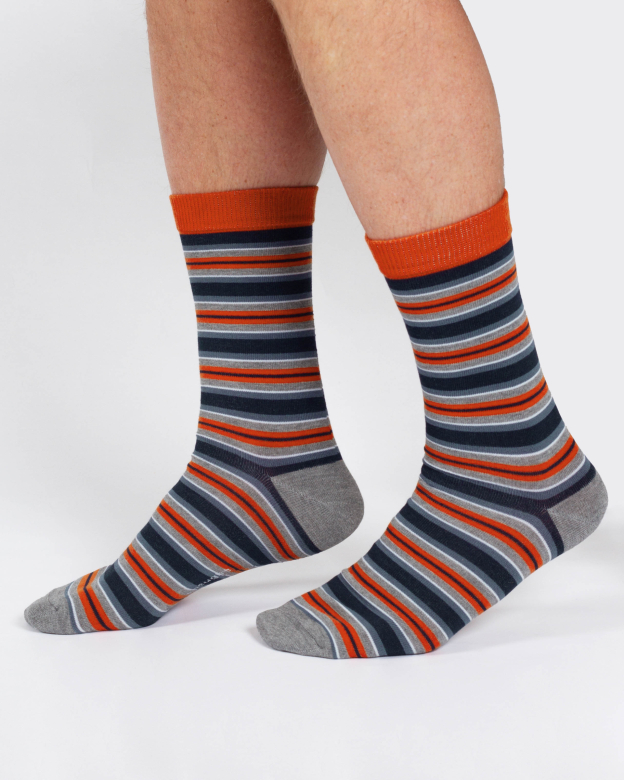 Chaussettes en bambou Homme - Robot Bleues - Thought