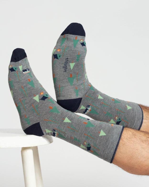 THOUGHT | coffret cadeau chaussettes homme - Grey/Navy