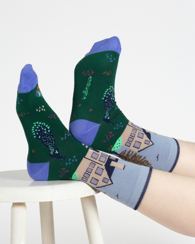 THOUGHT | coffret chaussettes femme Peacock - purple multi