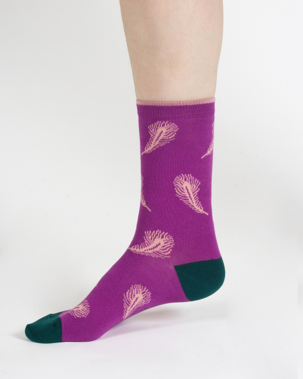 THOUGHT | coffret chaussettes femme Peacock - purple multi