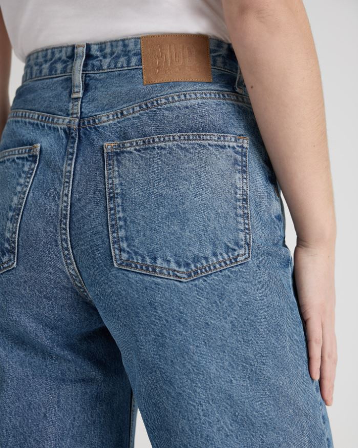MUD JEANS | Jean Sara High Loose - Stone Vintage