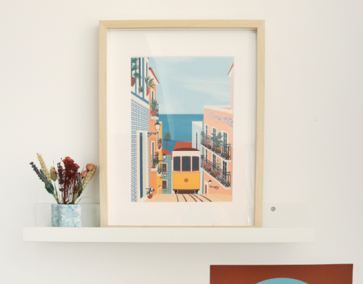 La Petite Epicerie | Coffret peinture au numéro - Lisbon Tram par Vero Illustrates