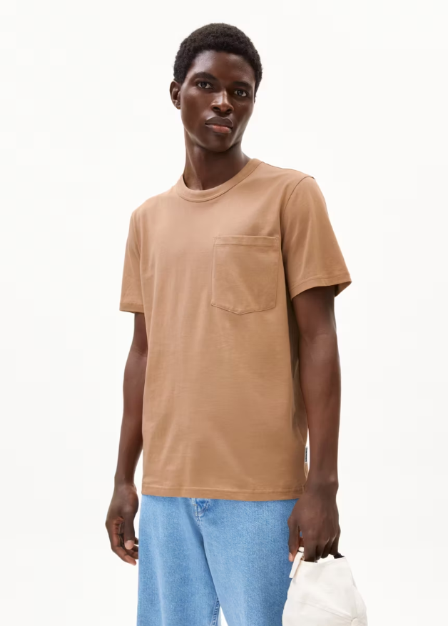 ARMEDANGELS | T-Shirt MAARKOS POCKET - pale umber