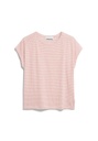 ARMEDANGELS | T-Shirt ONELIAA LOVELY STRIPES - oatmilk-deep rosalilly