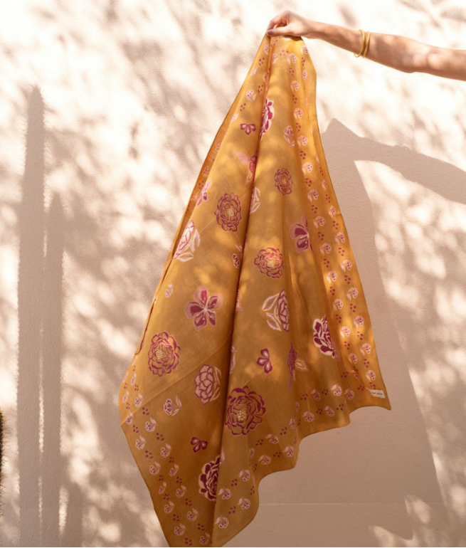 Bindi Atelier | Grand foulard - Goa Lagon