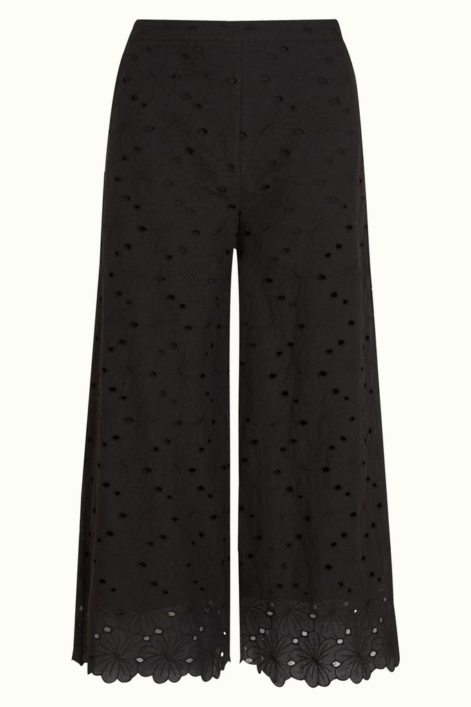 KING LOUIE | Pantalon Ethel en broderie en anglaise - noir