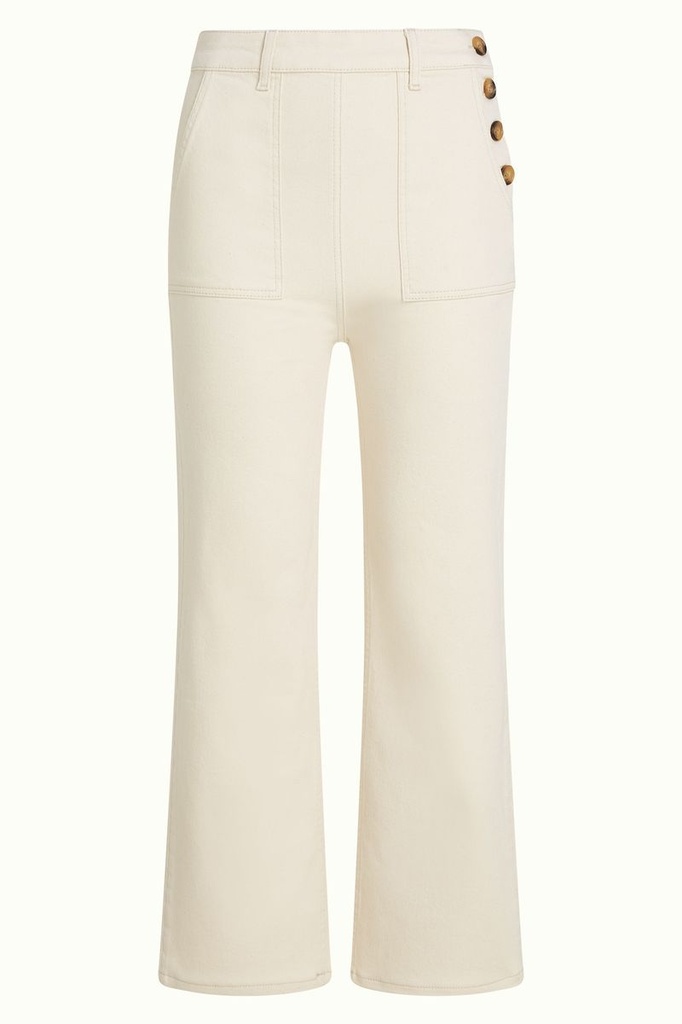 KING LOUIE | Pantalon rétro Debra - Denim Ivory