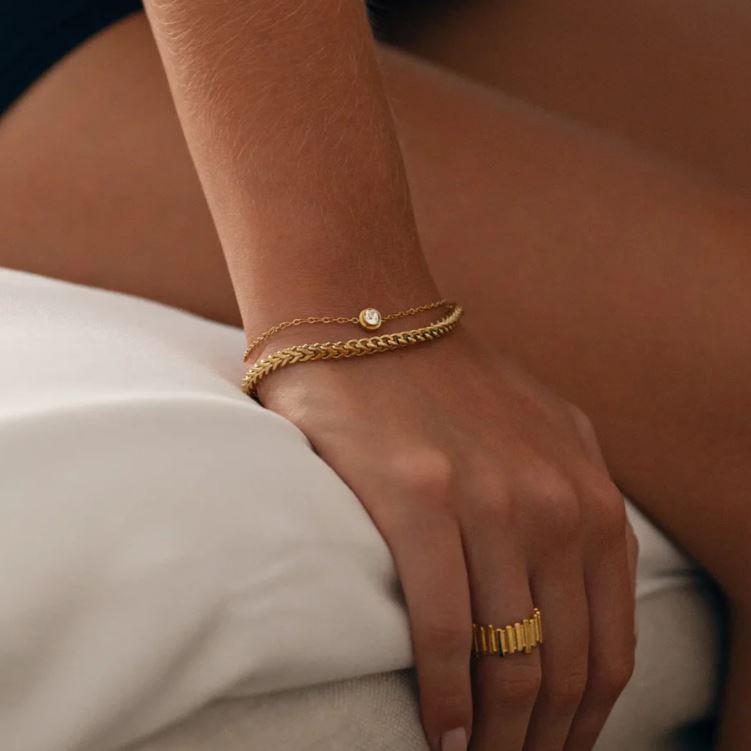 Timi | Zoe - Bracelet Zoé en chaine style macramé