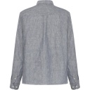 KNOWLEDGE | Chemise à manches courtes en lin - Vintage Indigo