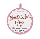 DESIGNWORKS COLLECTIVE | Bougie en céramique Adopo - Black Cedar &amp; Fig Boxed