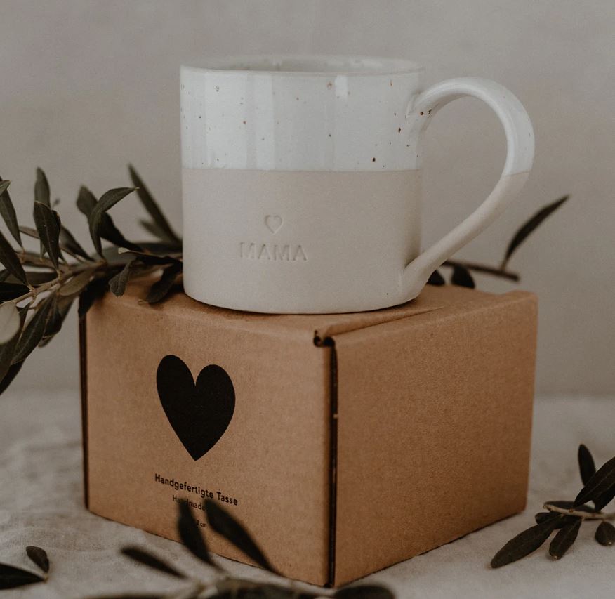 Eulenschnitt I Grand mug en céramique - Mama
