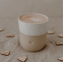 Eulenschnitt I Tasse en céramique sans anse - Cœur