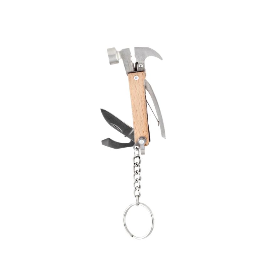 Kikkerland | Porte-clé Mini marteau multi-outils