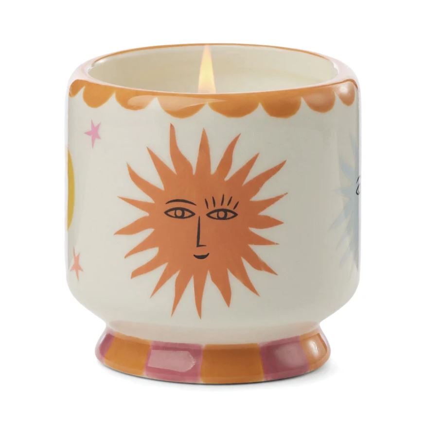 DESIGNWORKS COLLECTIVE | Bougie parfumée avec récipient en céramique - Fleur d'oranger