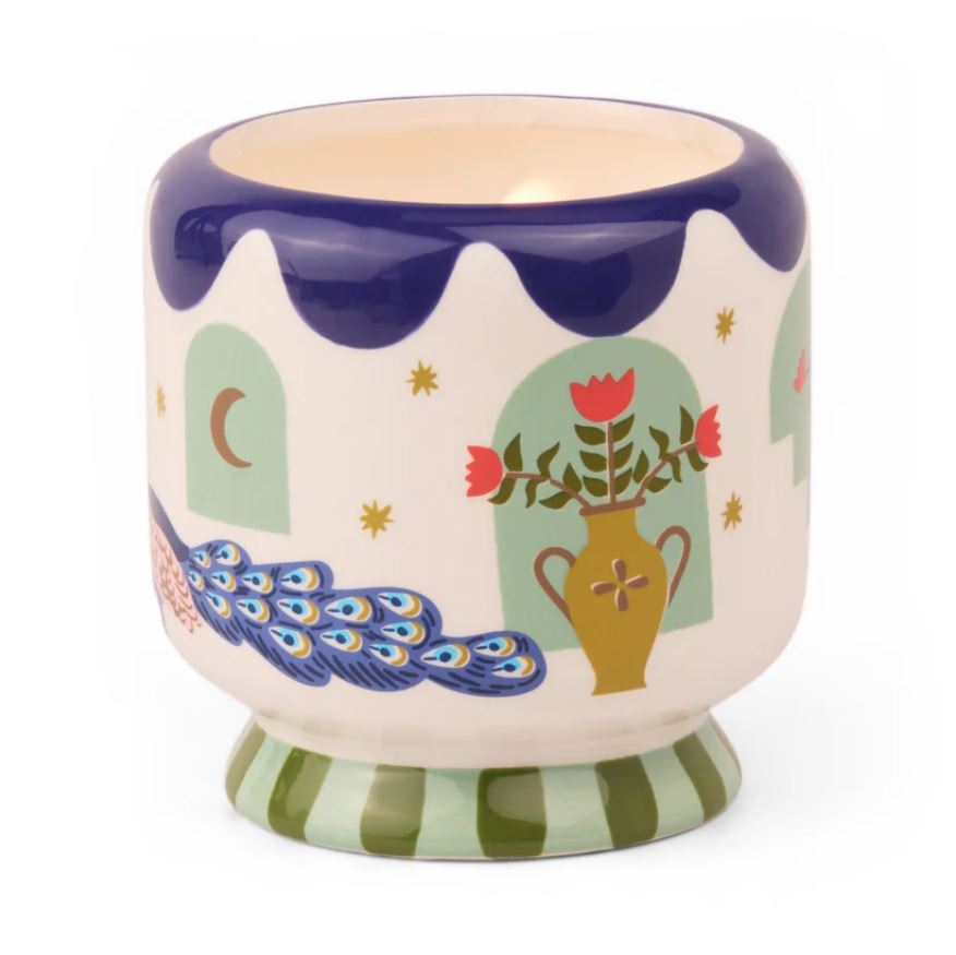 DESIGNWORKS COLLECTIVE | Bougie parfumée avec récipient en céramique - Citron vert