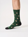 THOUGHT | Chaussettes - Mens Christmas Tree Robin Bamboo Hangable Box Of - Dark Green