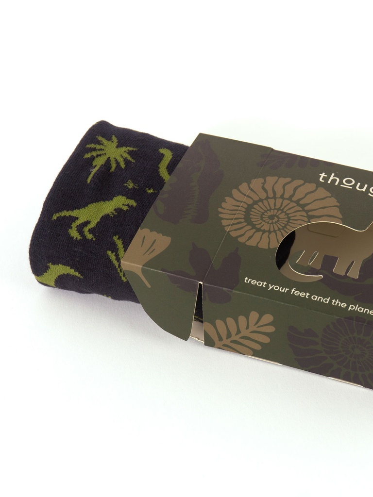 THOUGHT | Chaussettes - Mens Dino Organic Cotton Gift Box - Navy Blue