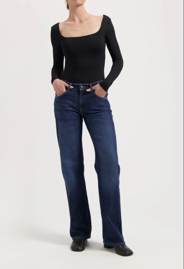 MUD JEANS || Jean Carry Mid Straight - Faded Vintage