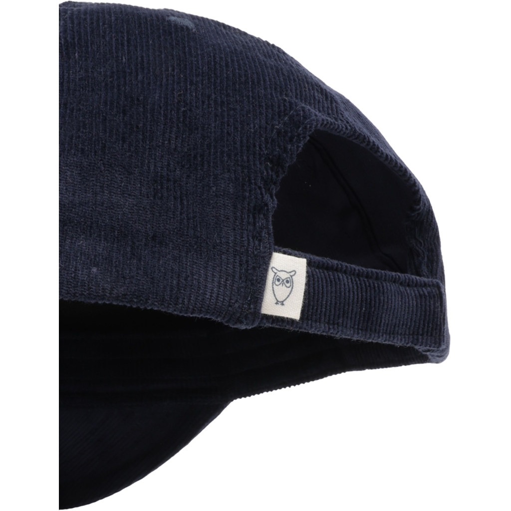 KNOWLEDGE COTTON APPAREL | Organic Cotton Corduroy Cap GOTS - Night Sky