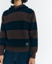 THINKING MU | STRIPES TOBBY KNITTED SWEATER - MULTICOLOR 