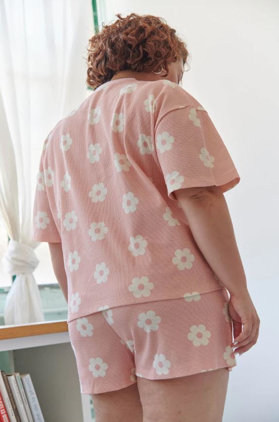 WE ARE JOLIES | Pyjama Gaufré - court - Coton Bio - Monique Rose