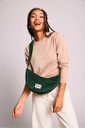HindBag | Sac banane Demi Lune - Andrea Velours Sapin 