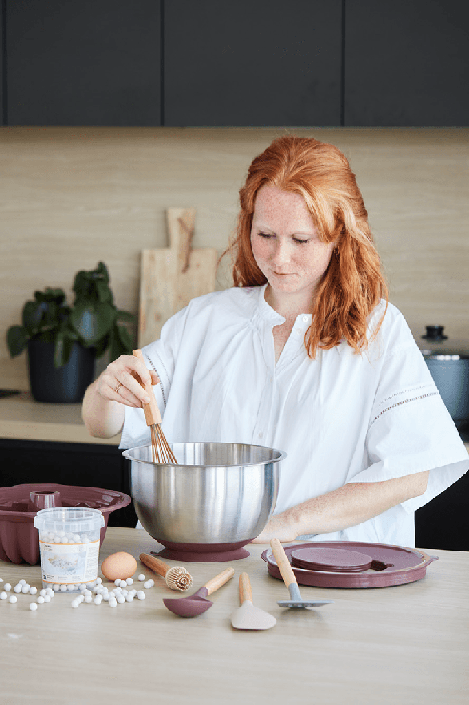 Point-Virgule | Point-Virgule set d'ustensils en silicone et poignée en bambou 2 spatules, cuillère, pinceau, fouet