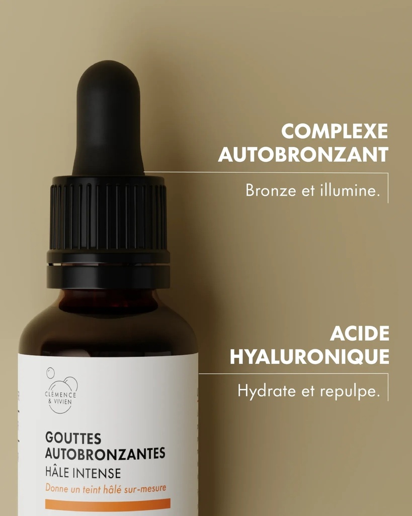 Clémence et Vivien || Gouttes autobronzantes hâle Intense - 30ml