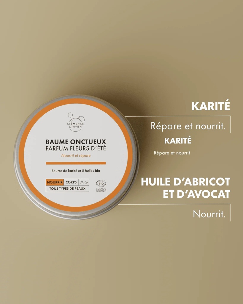 Clémence et Vivien || Grand baume onctueux - Fleurs d'été - 150ml