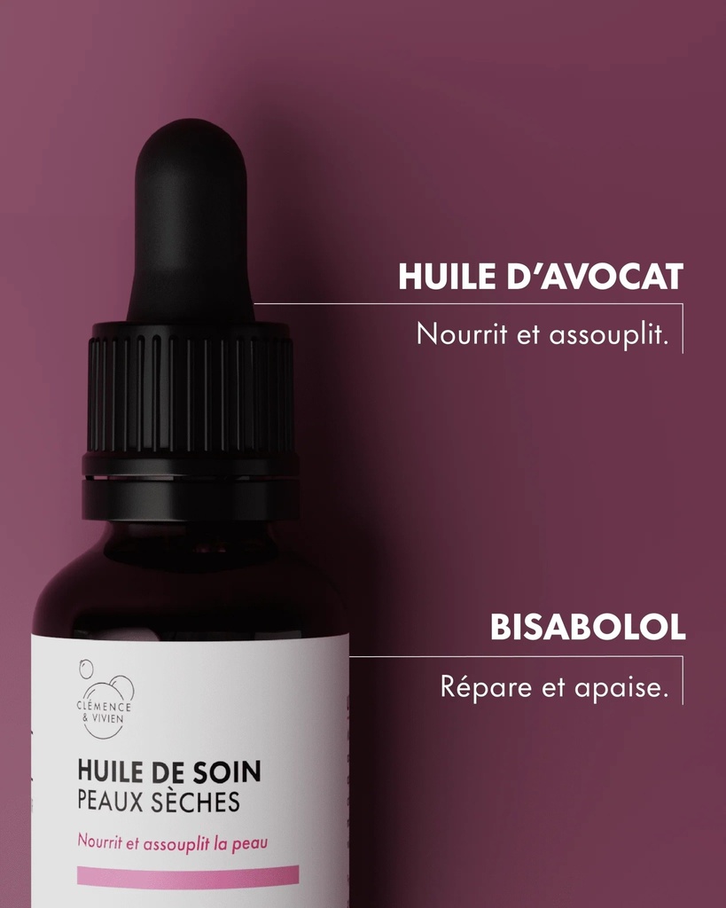 Clémence et Vivien || Huile de Soin Peaux Sèches - 30ml