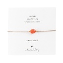 A Beautiful Story | Bracelet Gemstone - Carnelian Gold