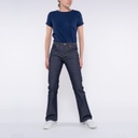 1083 | Jeans 202 Femme - Évasé SuperDenimFlex Indigo Brut 
