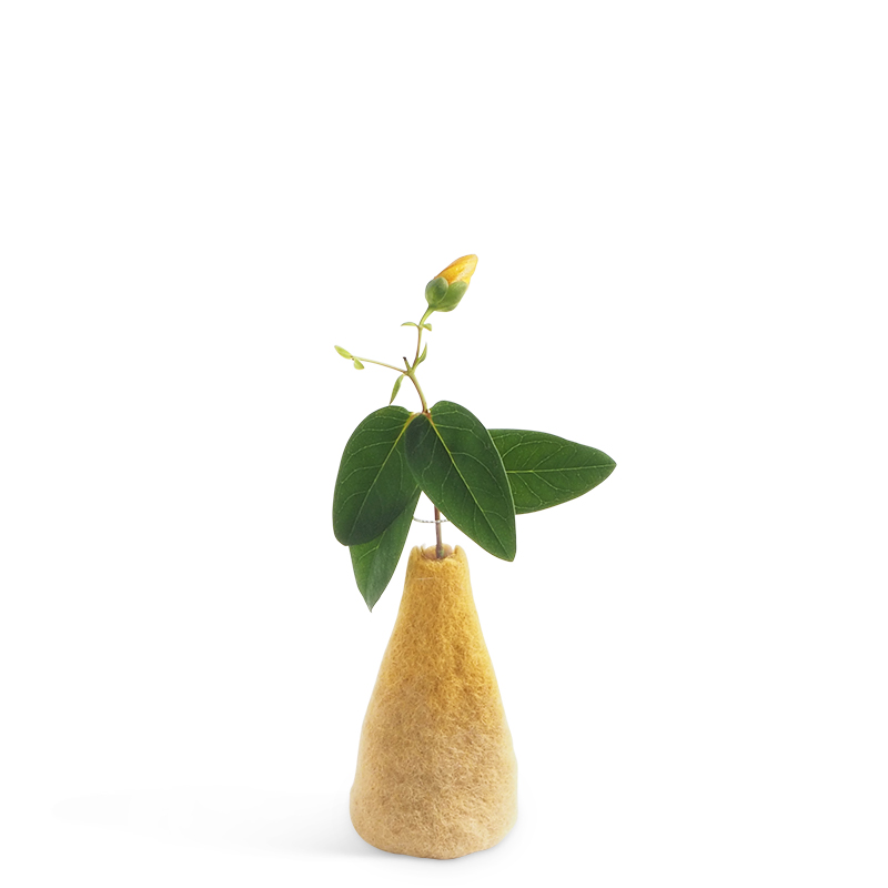 Aveva Design | Vase en laine - M - Ochre